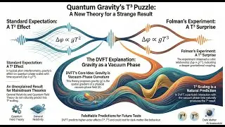 Ron Folman&rsquo;s T&sup3; Experiment Explained by Dynamic Vacuum Field Theory