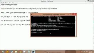 How to make wifi hotspot on pc without any software 100% working!!!!