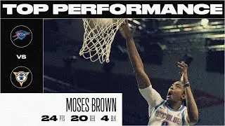 Moses Brown Scores 24 PTS and Grabs 20 REB in OKC Blue Win Over Fort Wayne Mad Ants