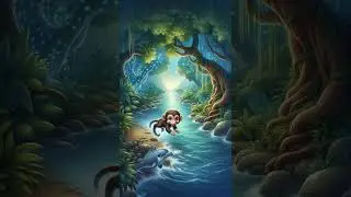 The friendship between the monkey and the baby dolphin