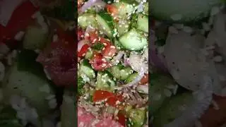 Super tasty cucumber salad #saladrecipe #easyrecipe #quickrecipe