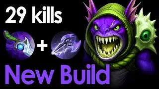 Slark Godlike Easy Lane - 29 Kills Diffusal Blade + Mage Slayer Patch 7.39d