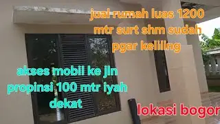 #jual rumah ada tnah sisa nya udah di pgar keliling luas 1200 mtr surat shm akses mobil 