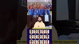 Pak Media Crying on India Announced Squad For T20 World Cup 2026 #indvspak #abhisheksharma