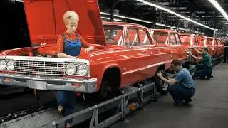 Chevrolet Retro Factory 1966: Only US Factory workers assembled cars this way