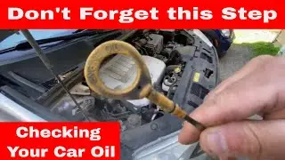 How to check the oil level in your car or truck Toyota highlander limited