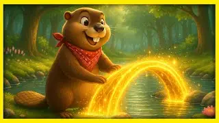 Basil the Beaver Builds a Magical Bridge | Read Aloud Kid Books | Narrated