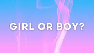 Animated Gender Reveal Banner | Pink & Blue Background | Digital Backdrop for TV & Events