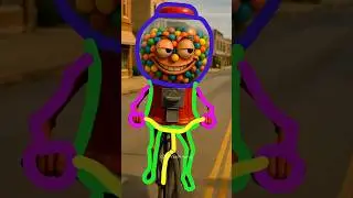 Drawing Chicleteira Bicicleteira #art #drawing #shorts