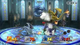 SSB4 - Kalos Pok&eacute;mon League - Coin Smash - Omega Mode - Charizard