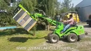 JPHMIEL Minicargador apicola 4, grúa apicola.
