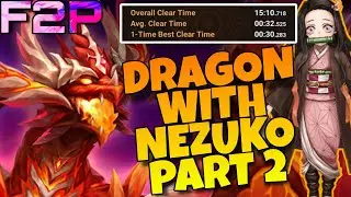 DRAGON ABYSS HARD WITH WIND NEZUKO PART 2 !!! SPEED TEAM LOWER RUNE REQUIREMENT SUMMONERS WAR