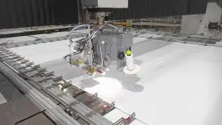 baffle box sewing machine down duvet quilting machine inspection before shipment