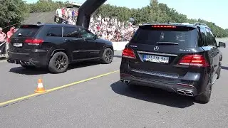 Mercedes-Benz GLE63 AMG vs Jeep Cherokee Trackhawk