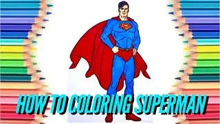 How To Coloring Superman DC Comics coloring page