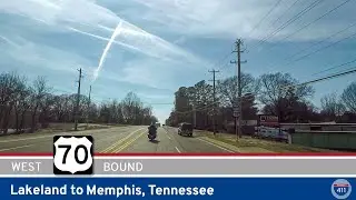 U.S. Highway 70: Lakeland to Memphis - Tennessee |  Drive America's Highways 🚙