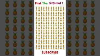 FIND the different one🍍pineapple fruit/spot the odd one out/ Puzzles  and riddles brain games#shorts
