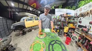 Dirt Bike Chain Ring comparison Full Alu vs Composite vs Full steel