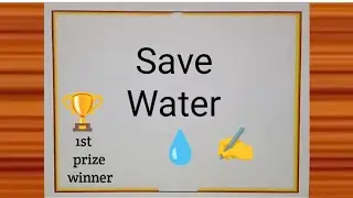 Save Water Drawing || Save Water Save Earth Competition Drawing || Save Earth Poster Easy