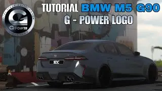 Tutorial on Creating a High-Quality BMW M5 G90 G - POWER Logo in | CAR PARKING MULTIPLAYER.