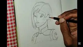 A Sabine Wren sketch of Star Wars: Rebels #starwarsfanart #rebels