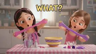 Kids Can&rsquo;t Stop Playing With This! 😲 العجينة السريةThey Mixed Shampoo & Cornstarchالنتيجة فاجأتنا 😱✨