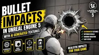 The Easiest Way to Create Bullet Hole Impacts in Unreal Engine With AI Generated Textures