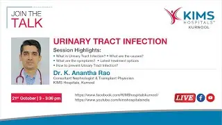 Urinary Tract Infection | Dr. K. Anantha Rao | KIMS Hospitals Kurnool