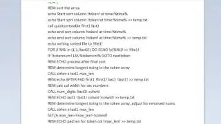 Create & Execute Windows Command Files   File Sort Code Walkthru