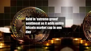 Gold in 'extreme greed' sentiment as it adds entire bitcoin market cap in one day
