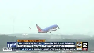 Lawmakers request FAA to change BWI flight paths