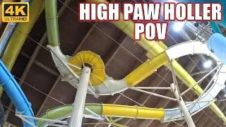 High Paw Holler POV (4K 60FPS), Great Wolf Lodge Foxwoods Body Slide | Non-Copyright