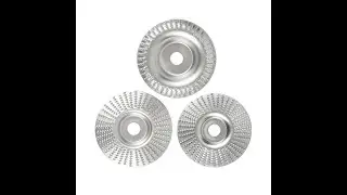 3-Piece Angle Grinder Wood Carving Disc Set for DIY & Woodworking