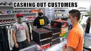 Day in the Life of a Sneaker Store Owner! *Cashing Out Customers*