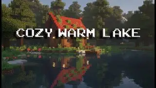 +3 Hours Peaceful MINECRAFT LAKE Ambience 🌅 | Relaxing Music for Sleep, Study & Focus