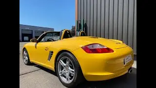 Porsche 987 Boxster II, 245Ch, 2.7L, Chassis 2006, 80080 Kms, jaune vitesse
