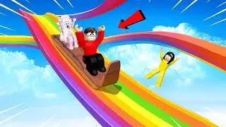 Yuta Mio Meluncur Dari Perosotan Paling Tinggi Di Atas Awan | ROBLOX