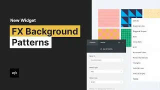 FX – Background Patterns Widget | Tutorial by Without Code