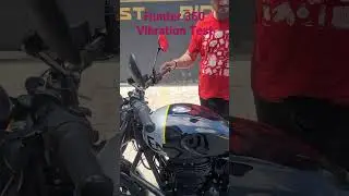 Royal Enfield Hunter 350 Vibration Test #youtubeshorts #shorts