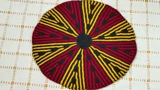 Making Pairdan Design/ knitting Doormat/Pairdan banane ka saral tarika/32 fande ka Pairdan
