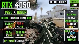 Battlefield 6 Redsec S1 on RTX 4050 &ndash; Can It Handle ULTRA? 😳 (DLSS vs FSR vs XeSS)