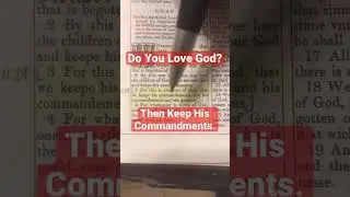 Do You #Love God? Then Keep His #Commandments . 1 John 5:3