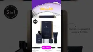 Kimirica Gift Set Gentleman treasure trove|Luxury Bath & Body Gift Set For Men's|Pack of 3 | Pamp...