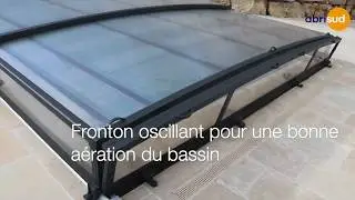 ABRI DE PISCINE TELESCOPIQUE BAS MOTORIS&Eacute; ABRISUD