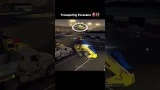 Transporting excavator 🤔 #constructionsimulator2  #consim2 #constructionsimulator #constructiongame