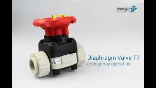 Emergency operation in case of malfunction of the diaphragm valve T7