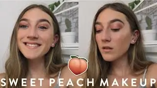PEACHY GLOWY MAKEUP TUTORIAL // TOO FACED SWEET PEACH FIRST IMPRESSIONS