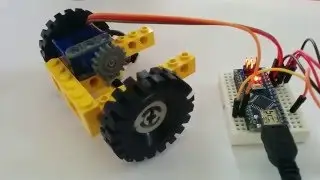 Servo-motor converted to motor (with speed & direction control)