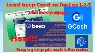HOW TO LOAD BEEP CARD USING GCASH  2022 #beepcard  #mrt  #gcash