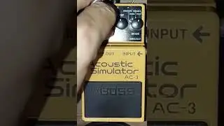Acoustic Simulator Boss #pedalboard #guitargear #guitarpedal #bosspedal #accoustic #viol&atilde;o #boss